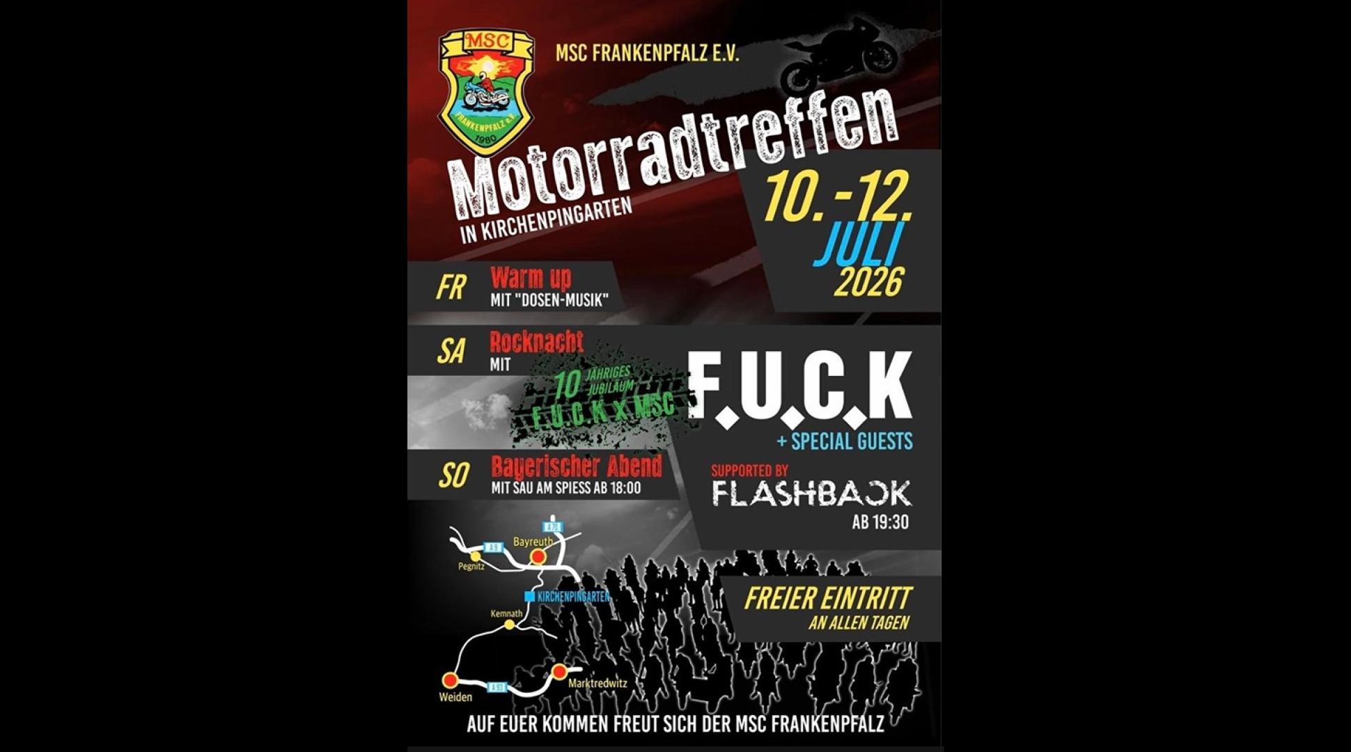 MSC Frankenpfalz - Motorradtreffen (10.-12.07.2026)